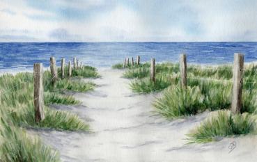 Brettchen Frühstücksbrettchen - Strandweg